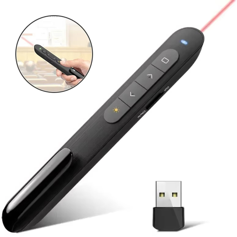 Laser Pointer Presenter - Powerpoint Pen Wireless Presentation Clicker 2.4GHz