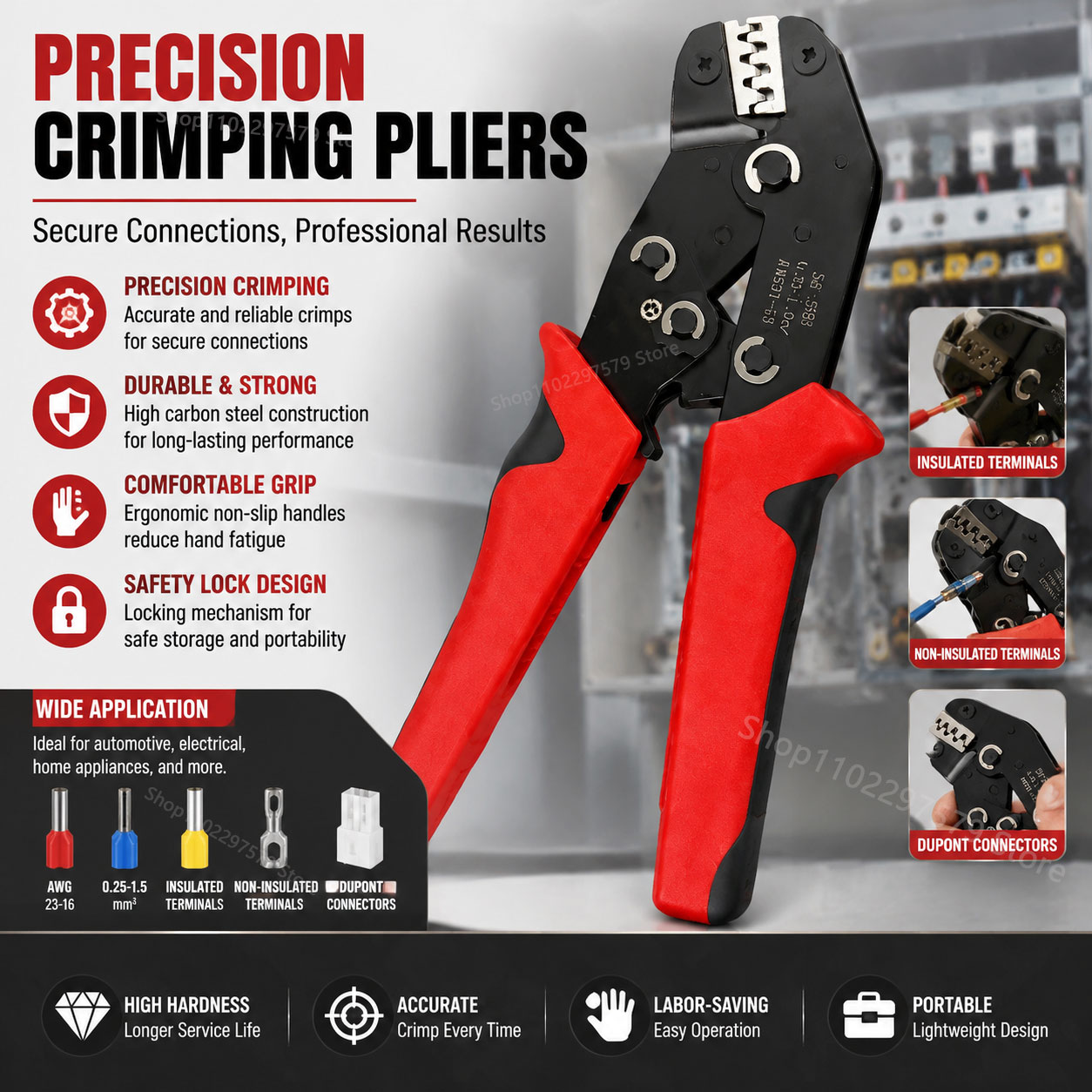 Electronics Repair Gadgets - Professional Labor-Saving Crimping Pliers SN-58B for