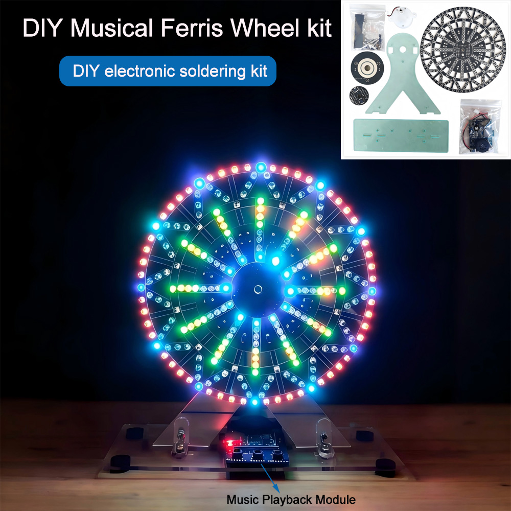 Diy Electronics Gadgets - Diy electronic kits LED-Lit Musical Ferris