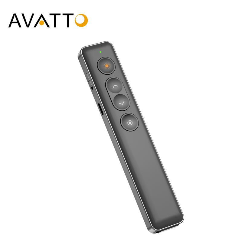 Laser Pointer Presenter - AVATTO Wireless Presenter with Air Mouse