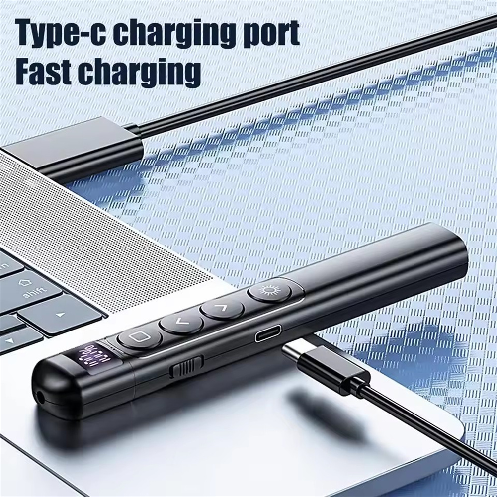 Laser Pointer Presenter - Powerpoint Pen Wireless Presentation Clicker Type-C