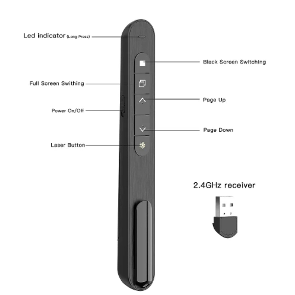 Powerpoint Pen Wireless Presen - Laser Pointer Presenter ulasan dan harga