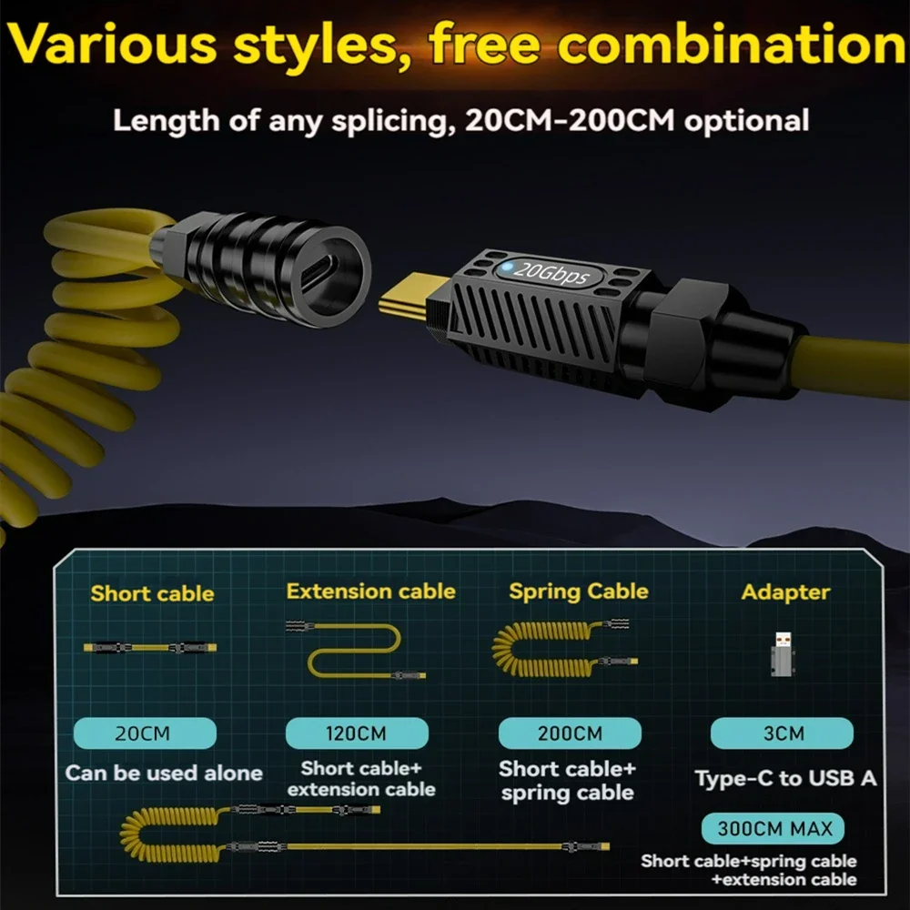 7in1 USB C Geek Data Cable DIY - Diy Electronics Gadgets ulasan dan harga