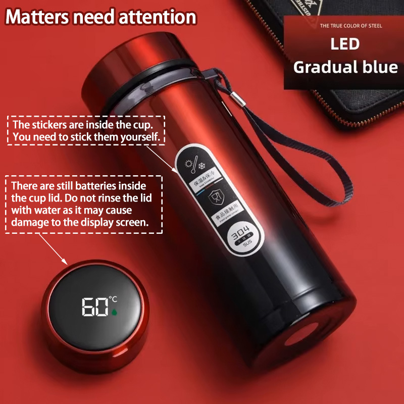 SoftAura Stainless Steel Therm - Smart Water Bottle Tracker ulasan dan harga